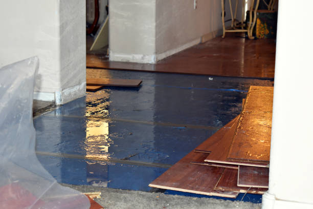 Professional Flood Cleanup technician working in Avon, MA